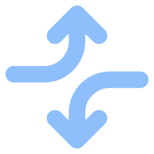 Line Arrow Dodge 4 Icon from Core Flat Set