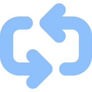 Line Arrow Reload Horizontal 3 Icon from Core Flat Set