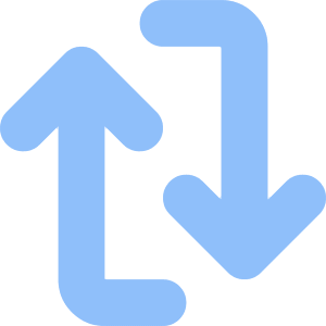 Line Arrow Reload Vertical 1 Icon from Core Flat Set