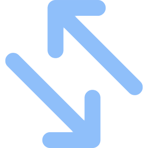 Line Arrow Transfer Diagonal 4 Icon from Core Flat Set