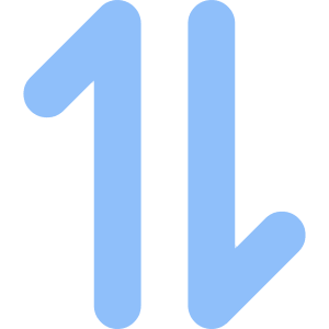 Line Arrow Transfer Vertical 1 Icon from Core Flat Set