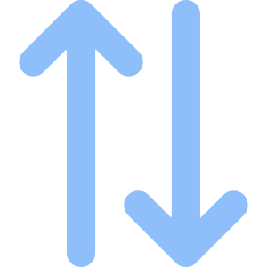Line Arrow Transfer Vertical 2 Icon from Core Flat Set