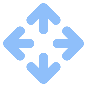 Line Arrows Open With Icon from Core Flat Set
