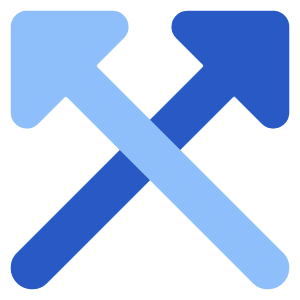 Triangle Arrow Crossover Up Icon from Core Flat Set