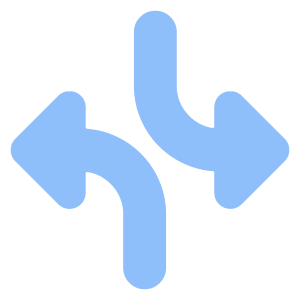 Triangle Arrow Dodge 3 Icon from Core Flat Set