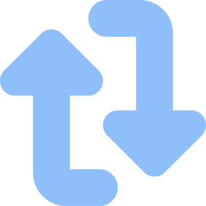 Triangle Arrow Reload Vertical 1 Icon from Core Flat Set