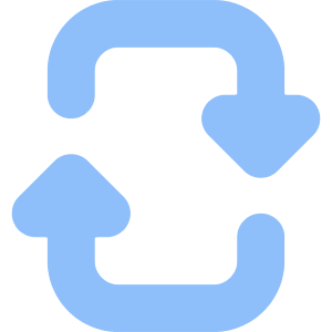 Triangle Arrow Reload Vertical 2 Icon from Core Flat Set