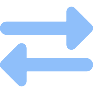 Triangle Arrow Transfer Horizontal 2 Icon from Core Flat Set