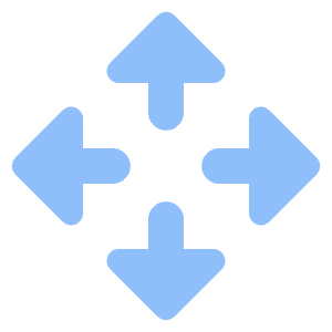 Triangle Arrows Open With Icon from Core Flat Set
