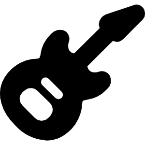 Modern Music Electric Guitar Icon from Ultimate Bold - Free Set
