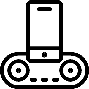 Player Phone Station Icon from Ultimate Light - Free Set