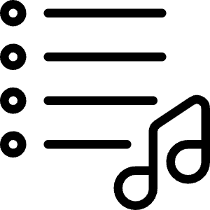 Playlist Songs Icon from Ultimate Light - Free Set