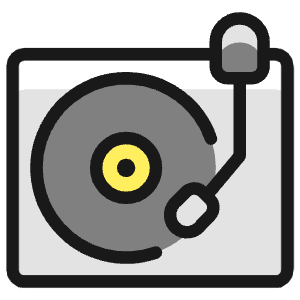 Vinyl Record Player Icon from Ultimate Colors - Free Set
