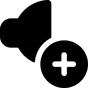 Volume Control Up 3 Icon from Ultimate Bold - Free Set