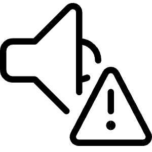 Volume Control Warning Icon from Ultimate Light - Free Set