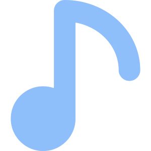 Music Note 1 Icon from Core Flat Set