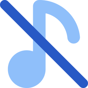 Music Note Off 1 Icon from Core Flat Set