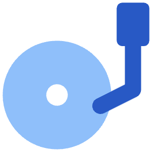 Record Player Icon from Core Flat Set
