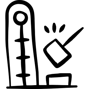 Amusement Park Strength Meter Icon from Freehand Line - Free Set