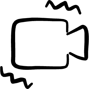 Camera Stabilizer Icon from Freehand Line - Free Set