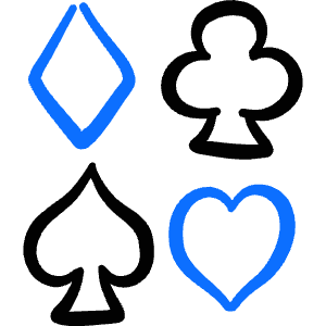 Card Game Symbols Icon from Freehand Duotone - Free Set