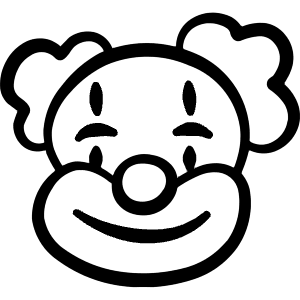 Circus Clown 1 Icon from Freehand Line - Free Set