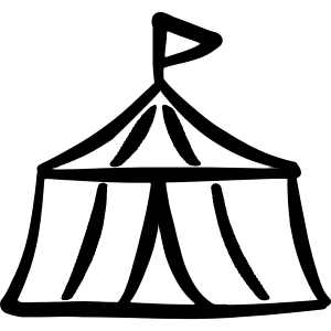 Circus Tent Icon from Freehand - Free Set