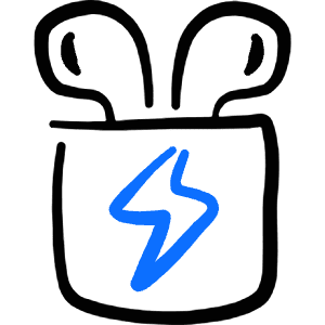 Earpods Charge Icon from Freehand Duotone - Free Set