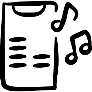 Equalizer Phone Application 2 Icon from Freehand Line - Free Set