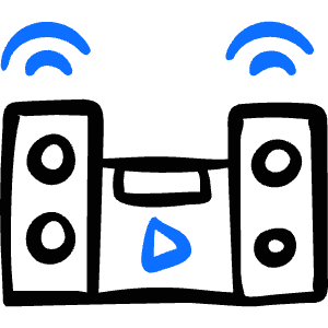 Equalizer Stereo Play Icon from Freehand Duotone - Free Set