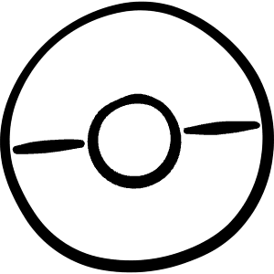 Famous Character Pokemon Icon from Freehand Line - Free Set