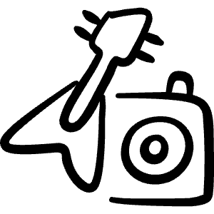 Modern Music Bass Guitar Icon from Freehand Line - Free Set