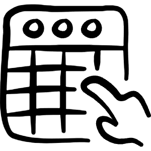 Modern Music Mix Touch Icon from Freehand Line - Free Set