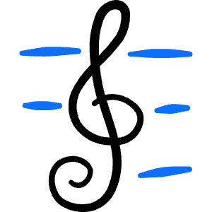 Music Clef Icon from Freehand Duotone - Free Set