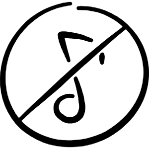 Music Note Circle Block 1 Icon from Freehand Line - Free Set