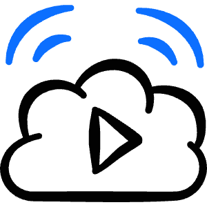 Playlist Cloud Icon from Freehand Duotone - Free Set