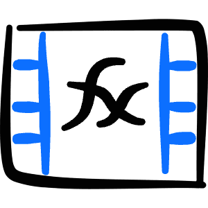 Video Edit Effects Icon from Freehand Duotone - Free Set
