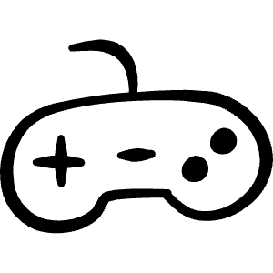 Video Game Controller Icon from Freehand Line - Free Set