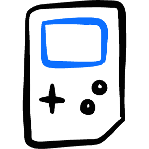 Video Game Nintendo Icon from Freehand Duotone - Free Set