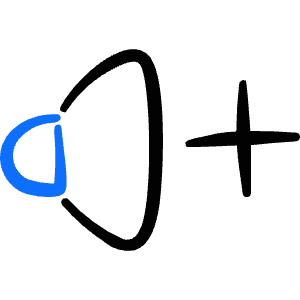 Volume Control Up 1 Icon from Freehand Duotone - Free Set
