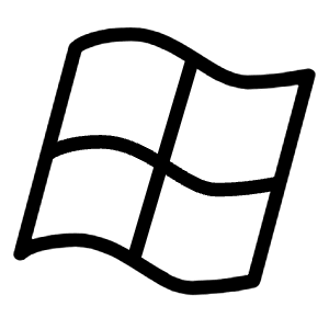 Microsoft Windows Logo 1 Icon from Logos Line - Free Set