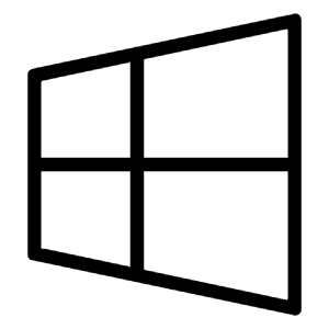 Microsoft Windows Logo 2 Icon from Logos Line - Free Set