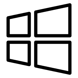 Microsoft Windows Logo 3 Icon from Logos Line - Free Set