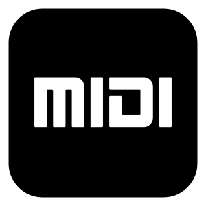 Midi Logo Icon from Logos Block - Free Set