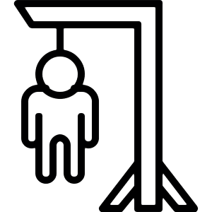 Capitol Death Hanging Punishment Sentence Icon from Nasty - Free Set