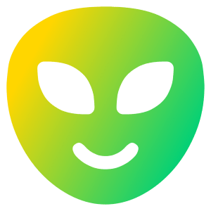 Alien Icon from Plump Gradient - Free Set