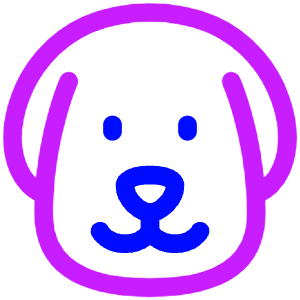 Dog 1 Icon from Plump Neon - Free Set