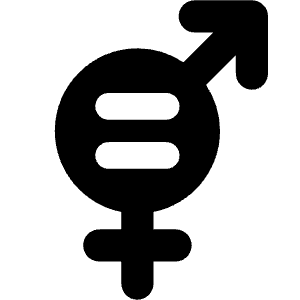 Gender Equality Icon from Core Solid - Free Set