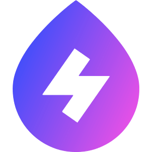 Hydro Energy Icon from Sharp Gradient- Free Set