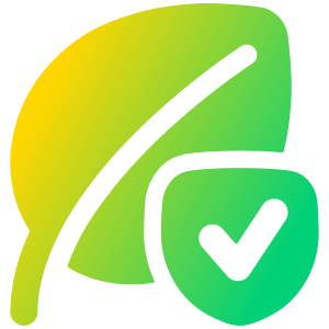Leaf Protect Icon from Plump Gradient - Free Set